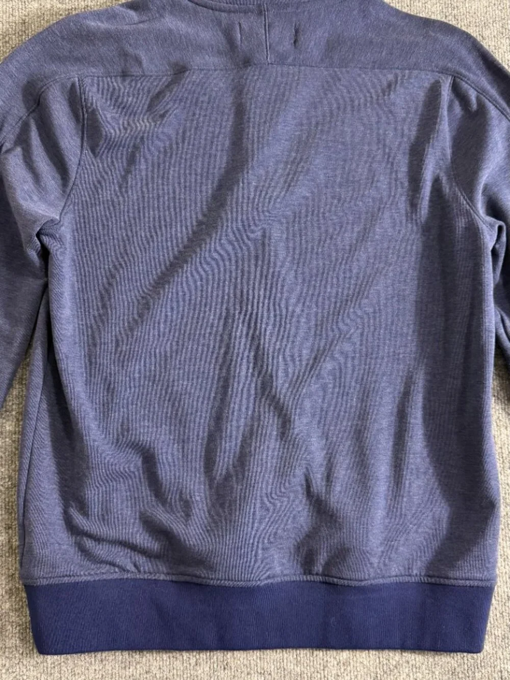 Banana Republic Polartec Men’s Quarter Zip Pullover Sweatshirt Navy Blue Size L